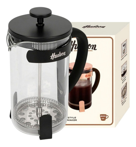 Cafetera Estilo Frances  Embolo De Acero Hudson 800ml