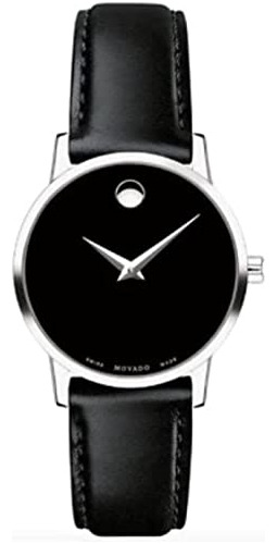 Movado 0607317 Reloj Clásico De Acero Inoxidable De Cuero