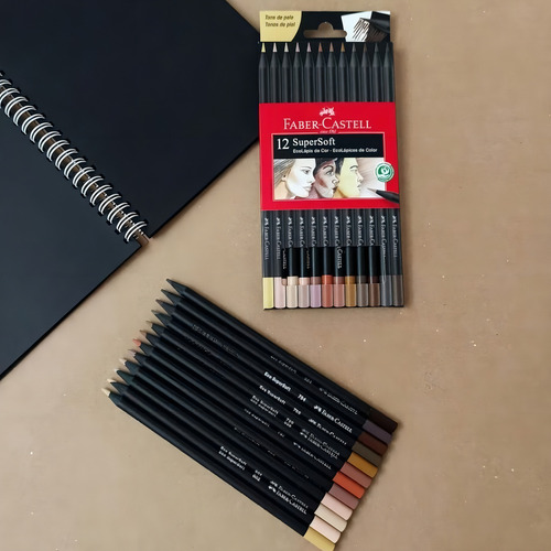 Lapices De Colores Faber Castell X12 Super Soft Tonos Piel