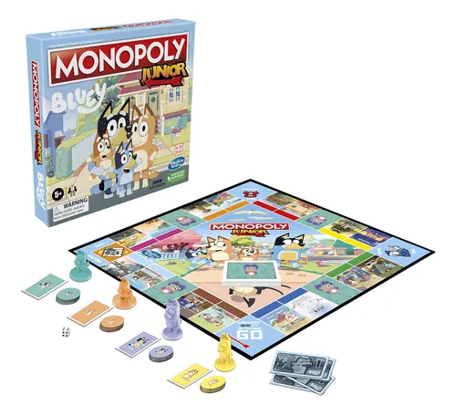 Monopoly Junior: Bluey Edition - Juego De Mesa Para Niños