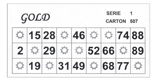 Serie 10000 Cartones De Bingo / Loteria Envio Gratis