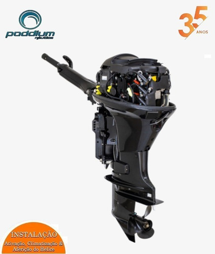 Imagem 3 de 3 de Motor De Popa 40hp Manche Partida Ffel-t - Poddium Náutica