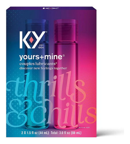 2 Pack Lubricantes Para Parejas Ella Y Él K-y Yours And Mine