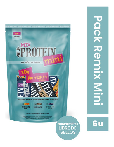 Doypack Wild Protein Mini Remix 6 Unidades