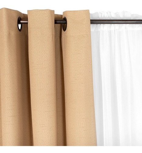 Set Blackout 6p Termico Lino 140x220 Beige
