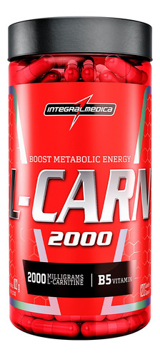 L-carn 2000 120 Caps - Integralmedica - L Carnitina 