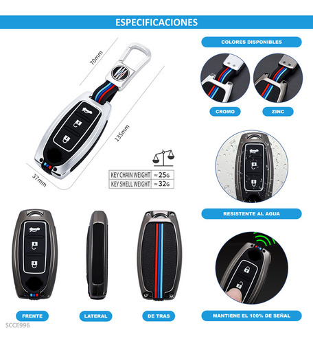 Gys Compatible Funda Carcasa Llave Control Nissan Maxima