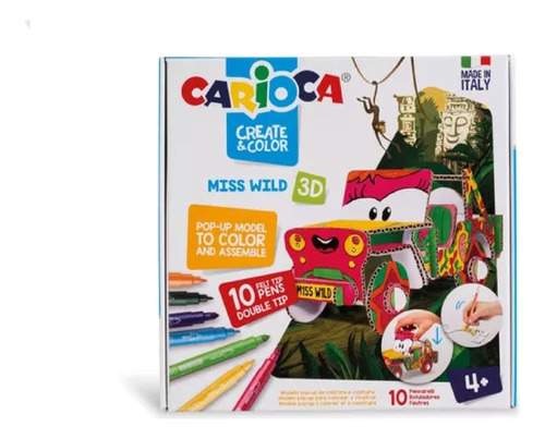 Set Colorear Armar Carioca Create & Color 3d Premiun Auto