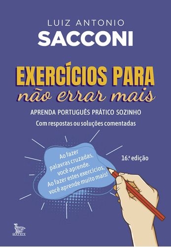 Libro Exercicios Para Nao Errar Mais De Sacconi Antonio Mat