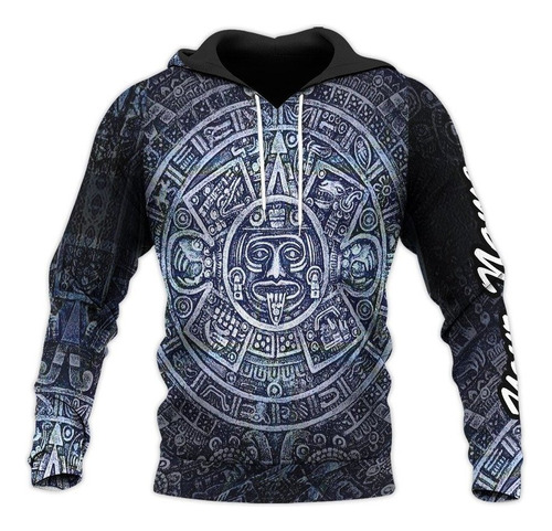 Sudadera Con Capucha Personalizada Con Calendario Azteca 171