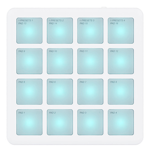 Controlador Midi Portátil Sem Fio M-vave 16 Pads Pocket Pad