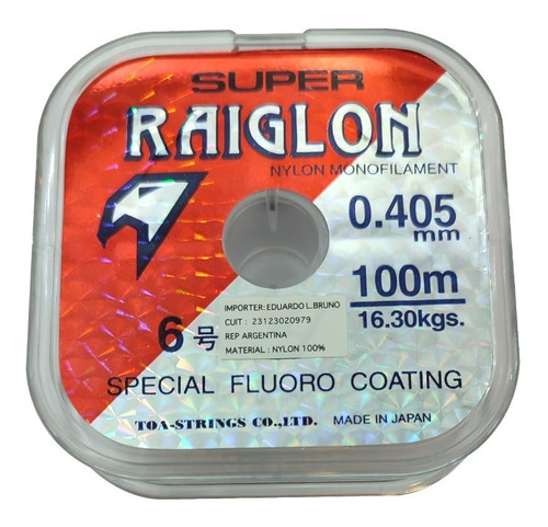 Tippet Super Raiglon 100m 0.405mm Fly Fishing