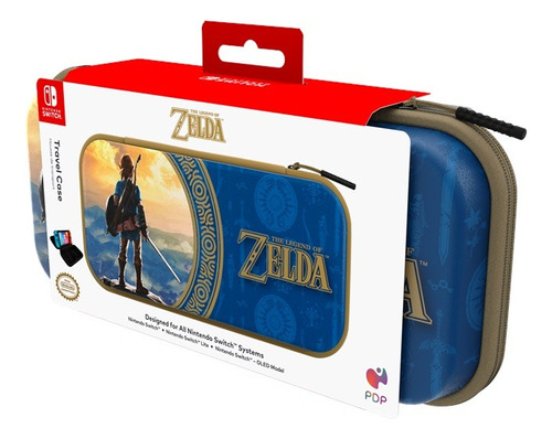 Nintendo Switch Case - Bolsa Deluxe Zelda Hyrule Blue 