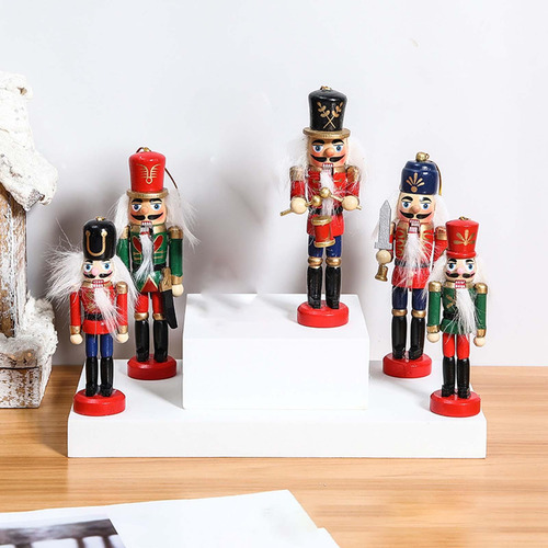 Conjunto De Adornos De Cascanueces De Navidad Figuras De