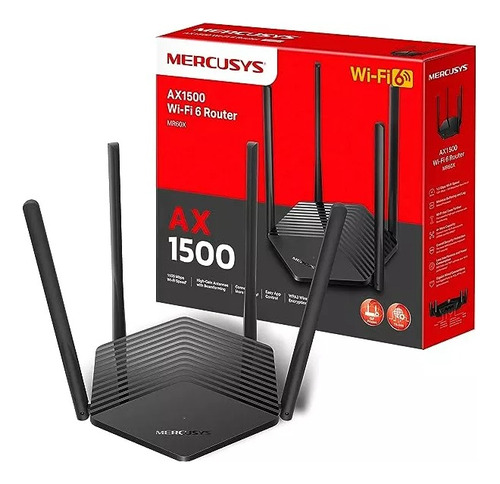 Router Mercusys Wifi 6 Mr60x Ax1500 Doble Banda Gigabit 