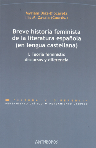 Libro Breve Historia Feminista De La Literatura Española. Vo