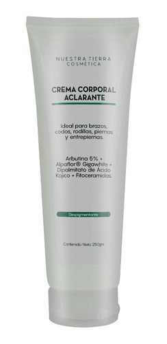 Crema Corporal Aclarante Arbutina Y Gigawhite Brazos/piernas