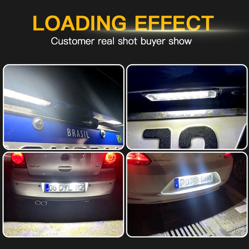 Lámpara De Matrícula Vw Passat B6 Cc Eos Golf 4 5 6 7 Mk7 Po