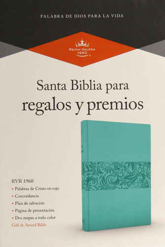 Biblia Rvr60 Regalos Y Premios Azul Turquesa Simil Piel®