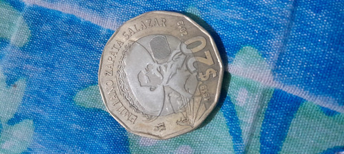 Moneda De 20 Pesos Emiliano Zapata