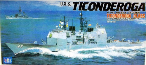 Barco Uss Ticonderoga Missile Cruiser Escala 1/700 Lee 01081