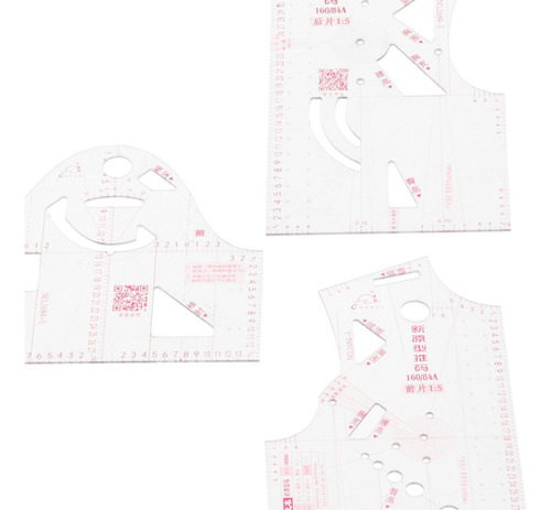 Hw 3 Unids/set 1:5 Ropa De Mujer Prototipo Regla Plantilla