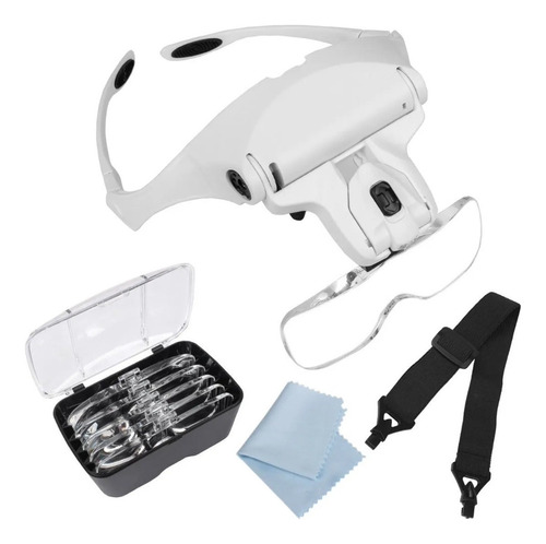 Super Lupa Diadema Con Luz Led Potente 5 Lentes + Obsequio!