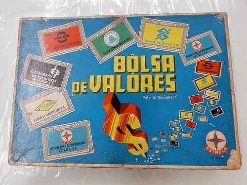 BRINQUEDO - Antigo jogo BOLSA DE VALORES Manufatura. ESTRELA