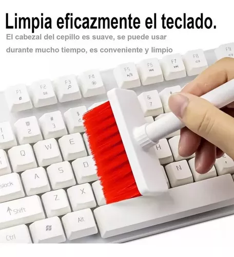 Limpiador de teclado 5 en 1, limpiador de AirPods, kit de herramientas de  limpieza de esquinas para auriculares Bluetooth, Lego, portátil, Airpods