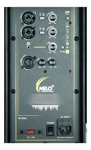 Melo Xm10b Bafle Activo 10 350w Rms Bluetooth Tws