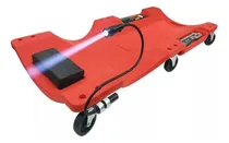 Comprar Camilla Plástica Para Mecánico Auto De 108cm Con Luz Pro