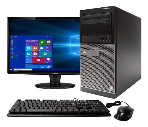 Computadora Pc Cpu Dell 7010 Tower I5 8gb Ram 256gb Ssd Orgm (Usado)