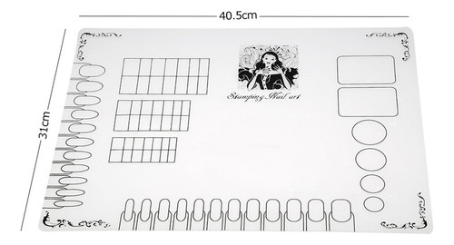 Tapete De Silicona Para Decoración De Uñas, Mesa Plegable, L