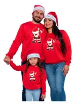 Comprar Buzo Buso Saco Hoodie Rojo Papanoel Familia Navideños Navida