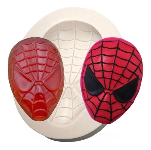 Molde Silicona Máscara De Spiderman