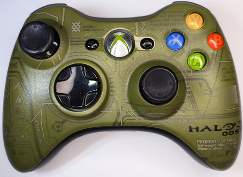 Xbox 360 Fat Edición Halo 3 Placa Falcon 250gb Verde
