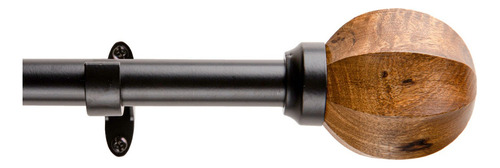 Set De Barra Simple 19/16 Madera Esfera