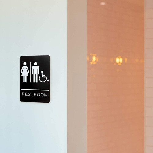 Señalamiento Para Baño Unisex Hombre Mujer Y Discapacitados