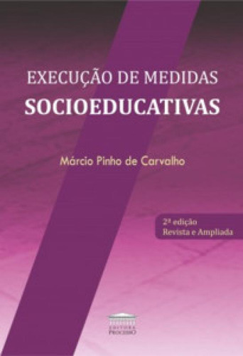 Execução De Medidas Socioeducativas, De Márcia Pinho De Carvalho. Editora Editora Processo, Capa Mole Em Português