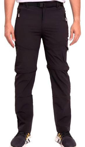Pantalon Trekking Secado Rapido Hombre Desmontable Upf50