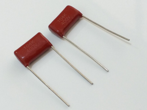 Kit Com 2 Capacitor Poliéster 104k 0,1uf || 100nf || 400v
