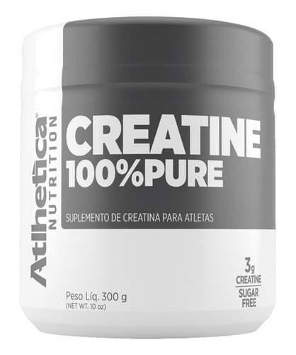 Creatina Atlhetica Pura Monohidratada 300g 100 Doses 