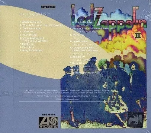 Led Zeppelin Led Zeppelin Ii Cd Nuevo Y Sellado Musicovinyl