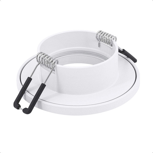 Portalámpara Empotrable Redondo Blanco Ip65 Con Base Gu10