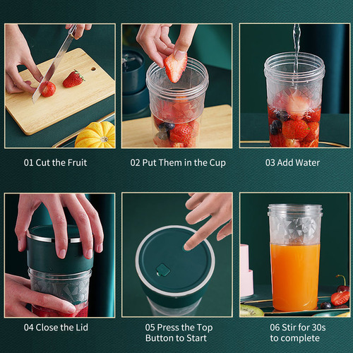 Vaso Batidor De Frutas Y Licuadora Portátil Recargable Por U