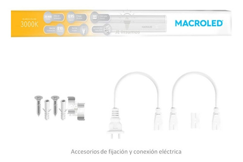 Imagen 2 de 4 de Liston Led T5 Con Tecla 13w 90cm Luz Calida