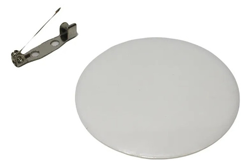 Pin Sublimable Plástico 4,2cm Base Gancho 20 Unidades Negro Pin Sublimable