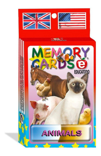 Juego De Mesa: Memory Cards Domestic Animals