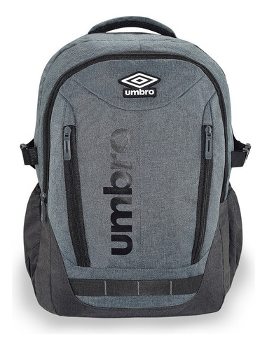 Mochila Umbro® Práctica Casual Porta Laptop Hasta 17 Inch Color Gris