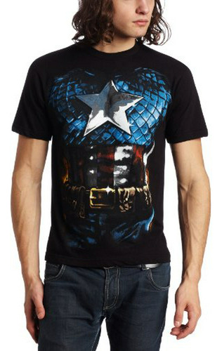Traje Camiseta De La Manera Marvel Los Hombres Del Capitán A